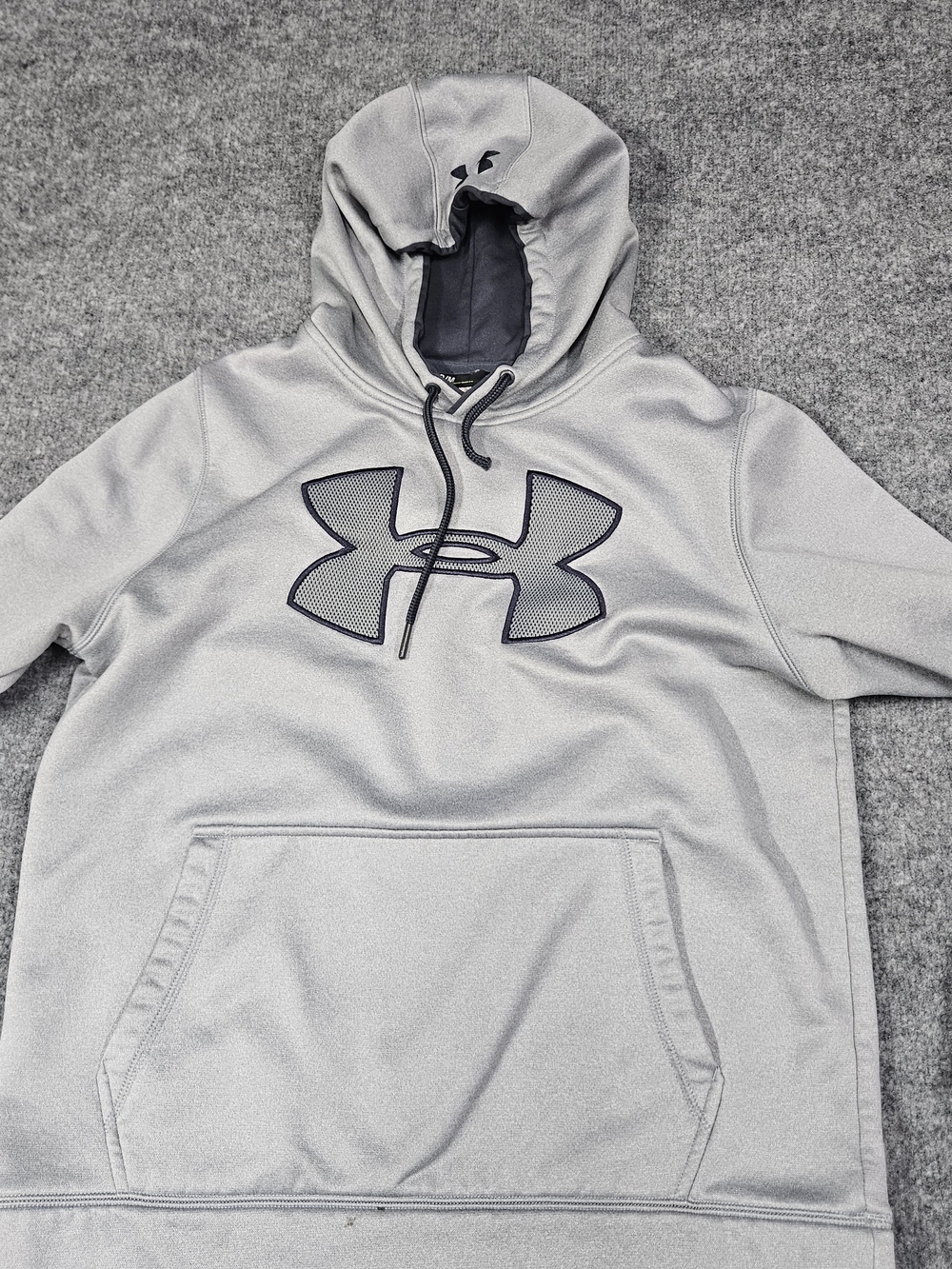 Under Armour Fleece Big Logo Hoodie Gray Medium